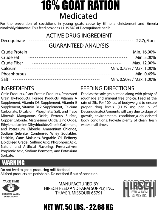 Goat Hirsch Feed & Farm Supply West Plains Missouri